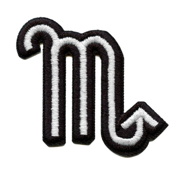 Scorpio Astrological Zodiac Symbol Patch Horoscope Scorpion Sign Embroidered Iron On 