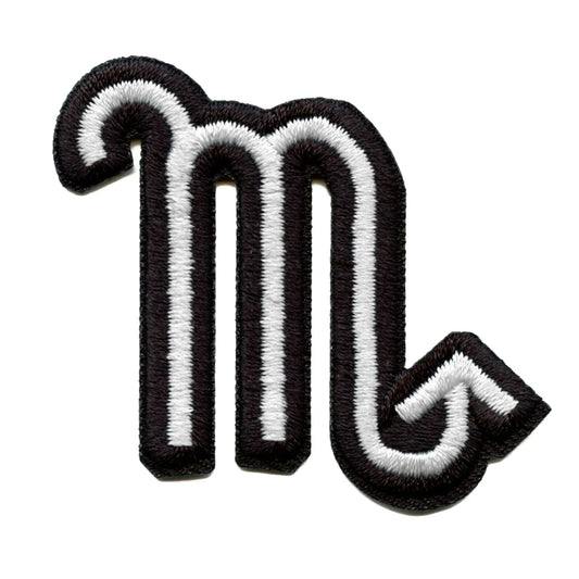 Scorpio Astrological Zodiac Symbol Patch Horoscope Scorpion Sign Embroidered Iron On 