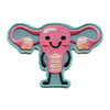 Happy Ovaries And Uterus Patch Science Anatomy Health Embroidered Iron On 