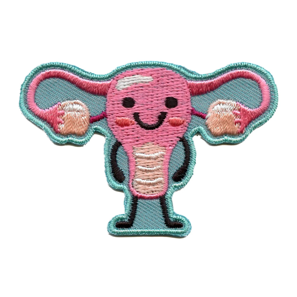 Happy Ovaries And Uterus Patch Science Anatomy Health Embroidered Iron On 