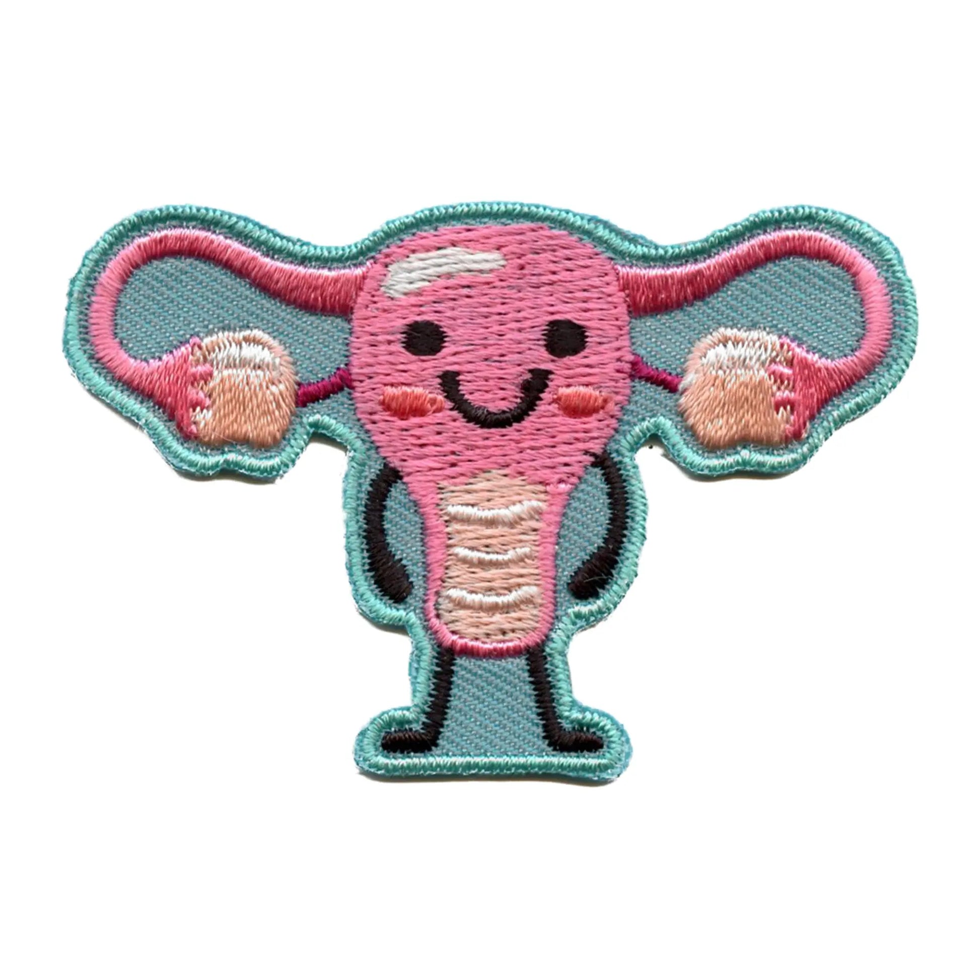 Happy Ovaries And Uterus Patch Science Anatomy Health Embroidered Iron On 