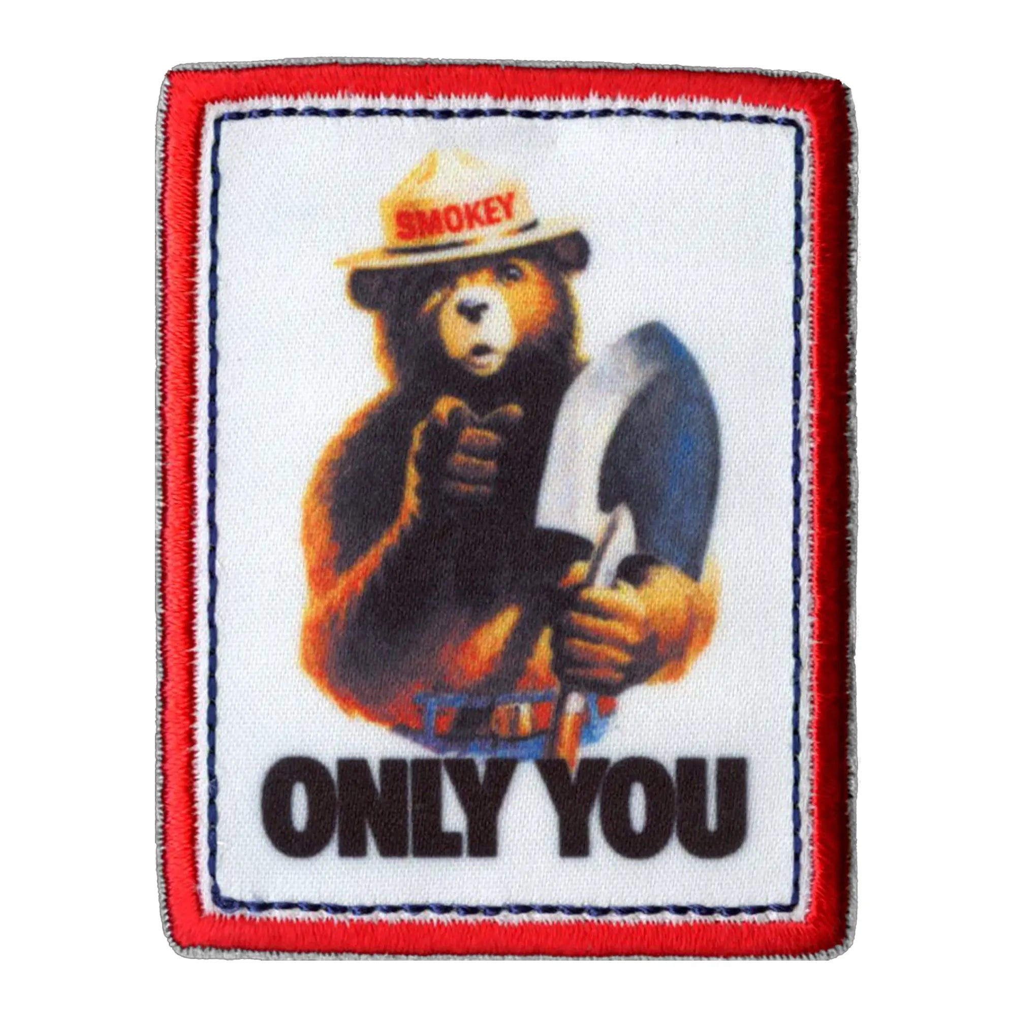 Smokey Bear Only You Patch Prevent Forest Fires Embordered Iron On