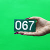 Player Number 067 Patch Survival Game Embroidered Iron On 