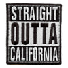 Straight Outta California Patch Embroidered Iron On 