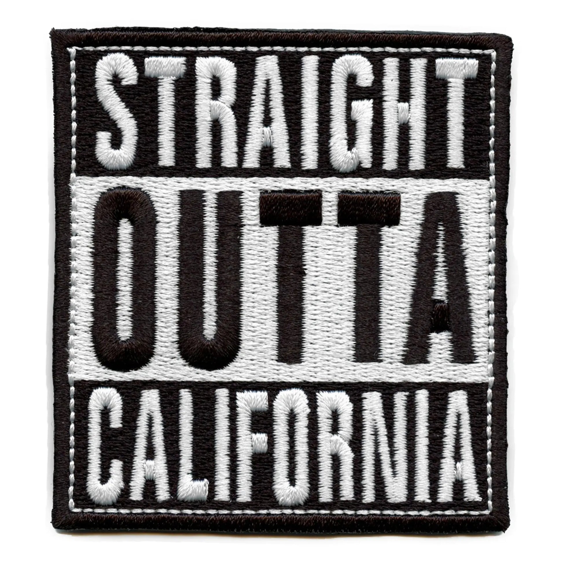 Straight Outta California Patch Embroidered Iron On 