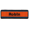 Video Store Robin Nametag Patch Costume Logo Embroidered Iron On