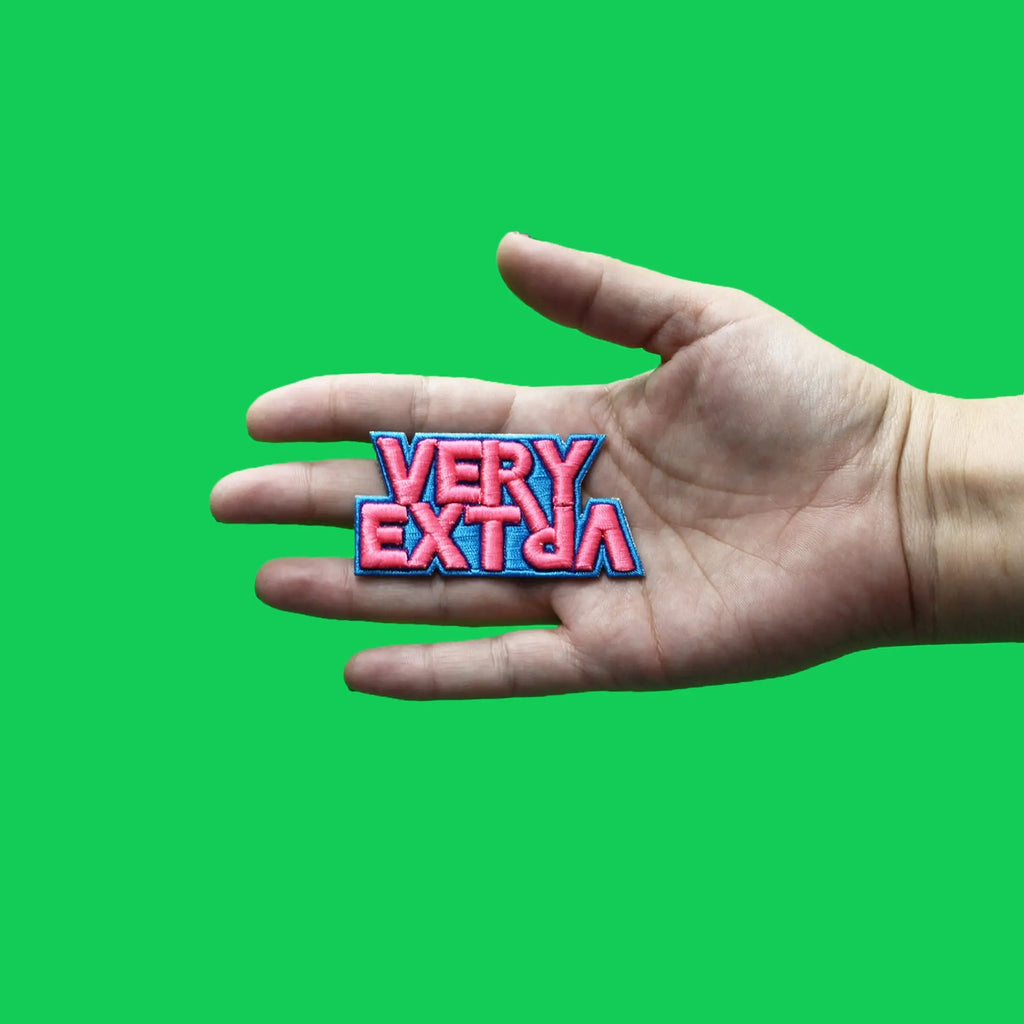 Super Extra Patch EDM Artist Logo Puff Embroidered Iron On 