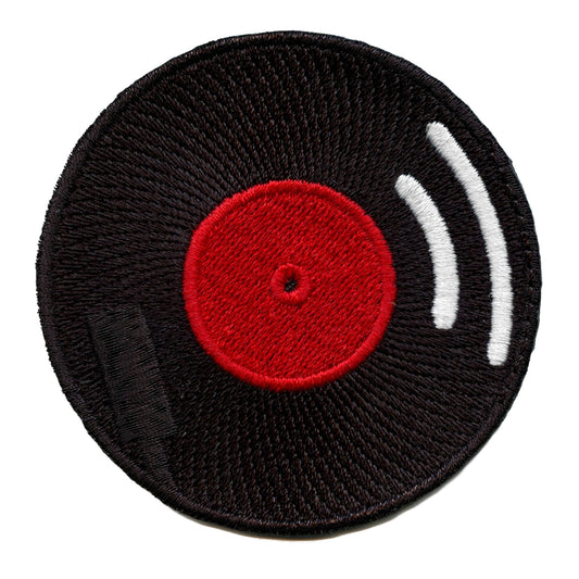 Vinyl Record On Turntable Patch Music Audiophile Iron On Patch 