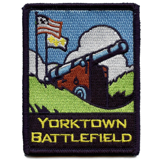 Yorktown Battlefield Canon Patch Historical Park Civil War Embroidered Iron On