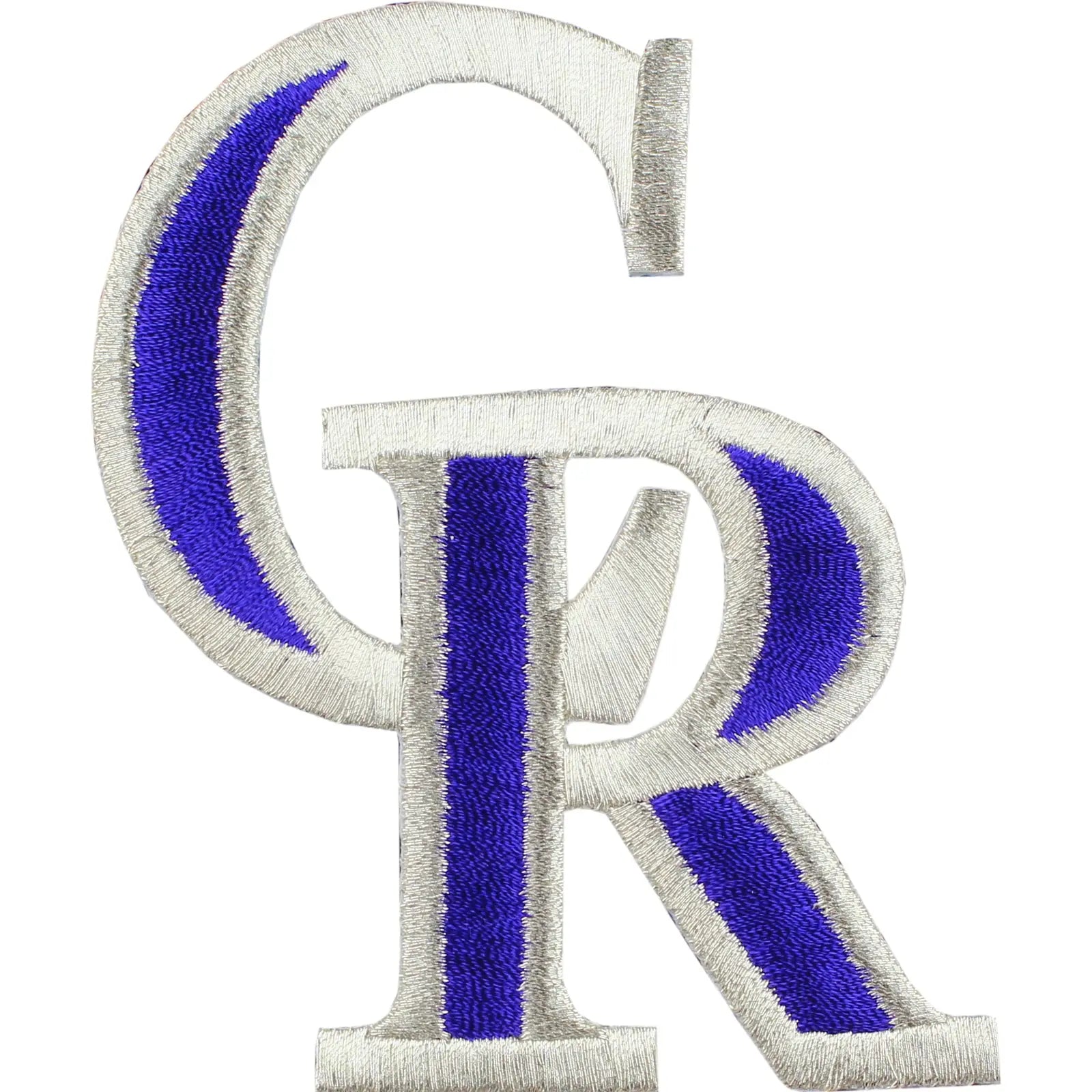 Colorado Rockies 'CR' Script Hat Logo Patch 