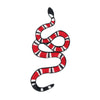 Red Coral Snake (ALT) Iron On Applique Patch 