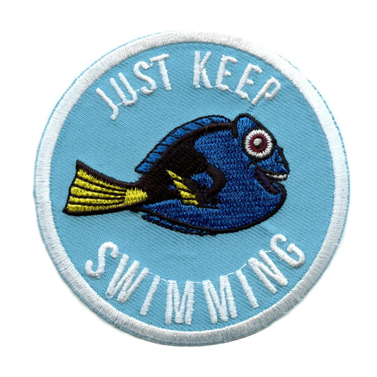 Finding Dory Just Keep Swimming Disney Iron on Patch 