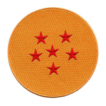Dragon Ball Z Anime Six Star Dragon Ball Embroidered Iron On Patch 