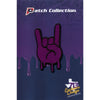 Purple Syrup Houston Hand Emoji Iron On Patch 