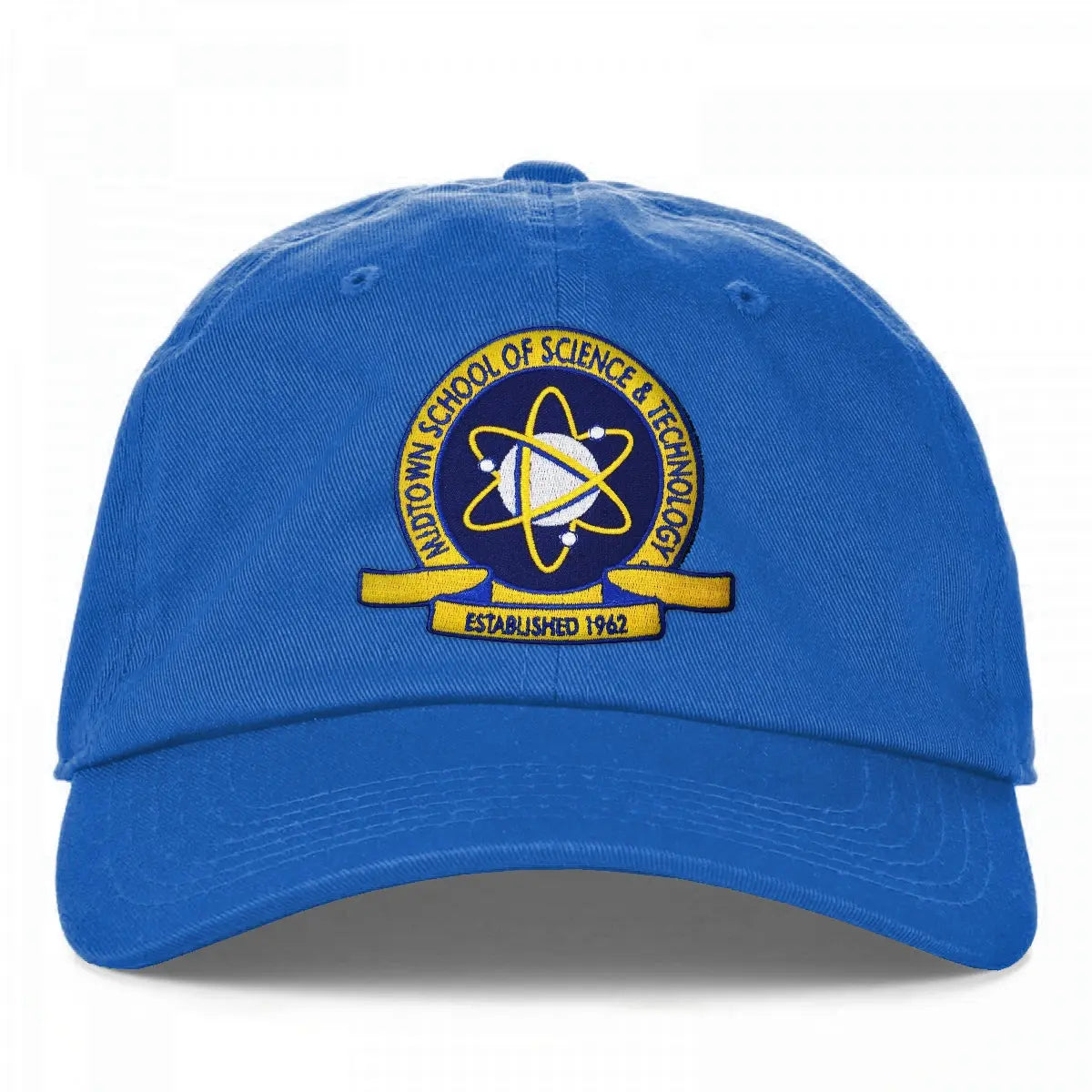 Custom Midtown School Of Science Embroidered Logo Hat (Peter) (Blue) 
