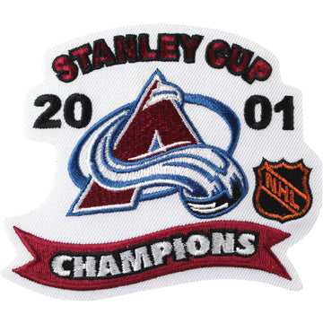 2001 NHL Stanley Cup Finals Champions Colorado Avalanche Patch 