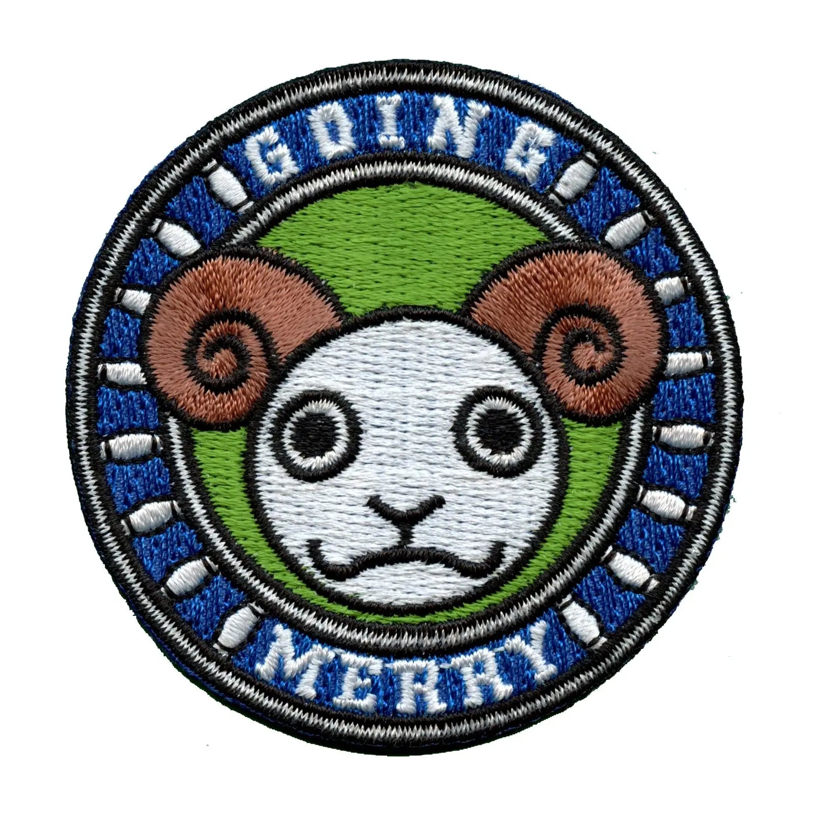 One Piece Anime Going Merry Embroidered Iron On Patch 