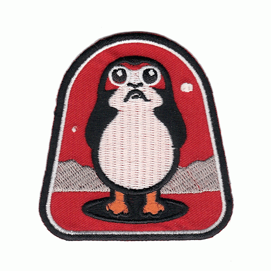Star Wars The Last Jedi Porg Logo Iron On Patch (ALT) 