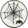 Spider Web Patch Glow In The Dark Embroidered Iron On 
